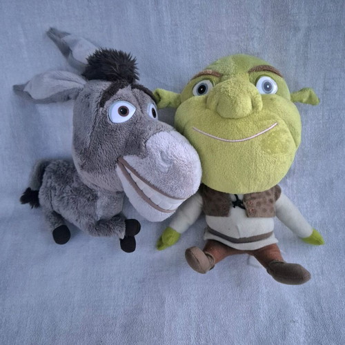 Shrek and Donkey toy set like new