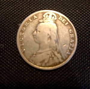 Half crown 0,925 ασημένιο μεγάλη Βρετανία 1890