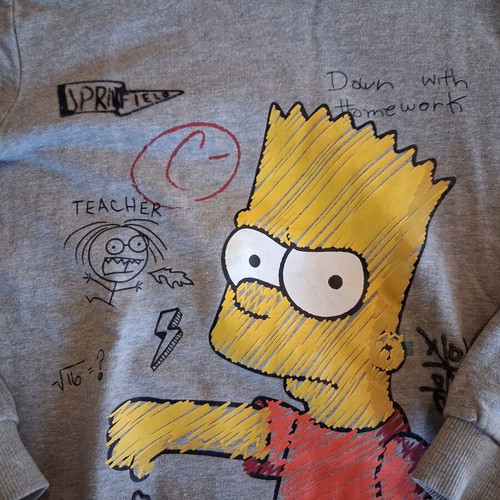 Simpsons hoodie Original Marines like new, sizes 12-13