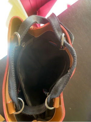 Frnc shoulder bag like new, large capacity, tan color