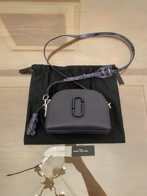Marc Jacobs Shutter Crossbody δερμάτινη τσάντα σε μπλε