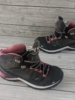 Quechua Evofit Cross Grip women's high leather sneakers like new, size 38