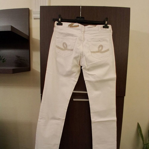 Seven7 white straight-leg jeans new, size S
