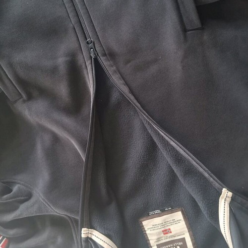 Helly Hansen fleece with zipper blue size Medium used