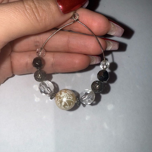 Earrings like new, pack of 6, gold-colored