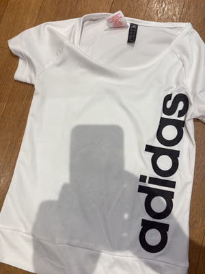 Adidas shirt like new for 9-10 years old, white, size 140 cm