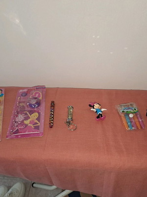 Various pencils and sharpeners with keychain and wallet new