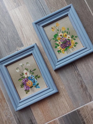 Vintage picture frames like new, pair 13x11 cm