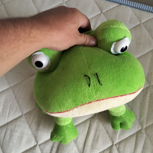 Plush Frog large used in excellent condition