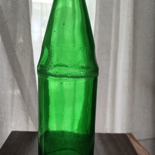 Seven ap glass bottle 1 liter used, vintage 1970