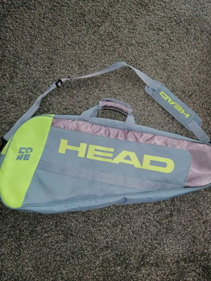 Head bag for 2 adult rackets used