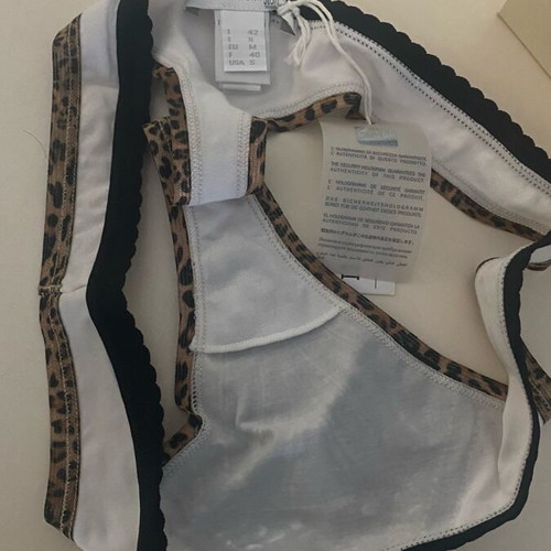 Just Cavalli women's thong M white black new