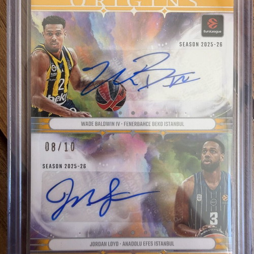 Panini Euroleague Origins Wade Baldwin IV - Jordan Loyd Dual Auto /10 Fenerbahce-Efes