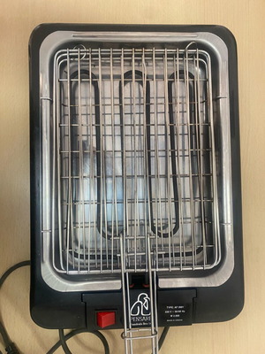 Pensare electric grill new, tabletop with removable rack