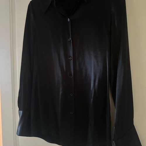 Zara Satin Black Blouse new, elegant luxury style