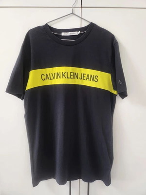 Calvin Klein shirt used, dark blue, size XL