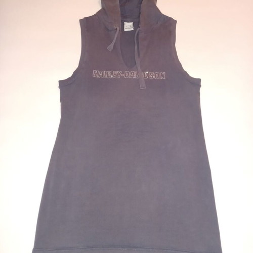 Harley Davidson blouse dress used, gray, size XL