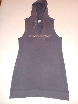 Harley Davidson blouse dress used, gray, size XL