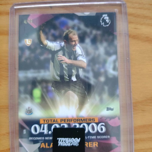Topps Total Football Alan Shearer Newcastle all time scorer card like new
