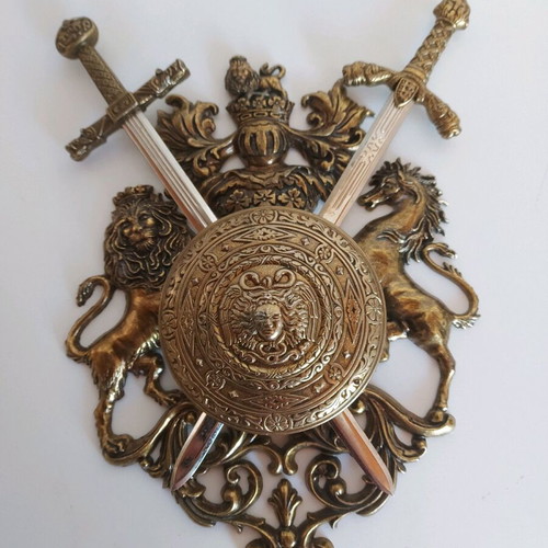 Copper decorative set of 4 items used