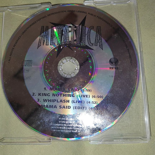 Metallica Mama Said 2-CD single set used, 1996 Vertigo