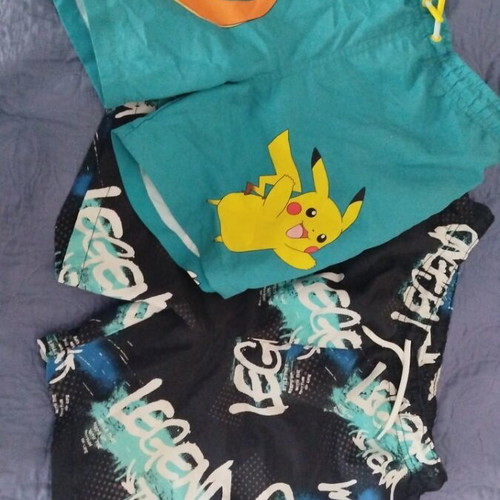 Boys' swim shorts used, sizes 10-11 and 11-12, Zara and LC Waikiki