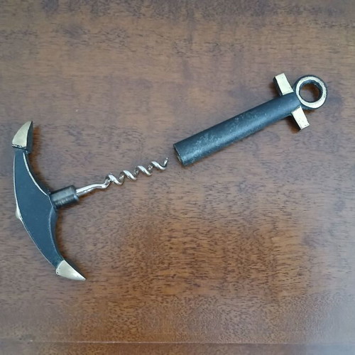 Vintage corkscrew metal nautical style anchor shape like new