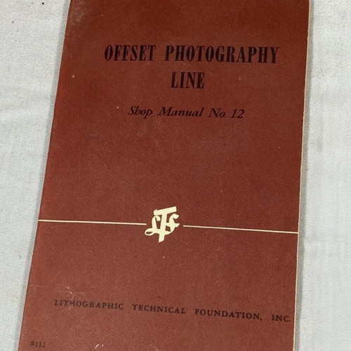 Three Lithographic Technical Foundation Manuals 1945 used