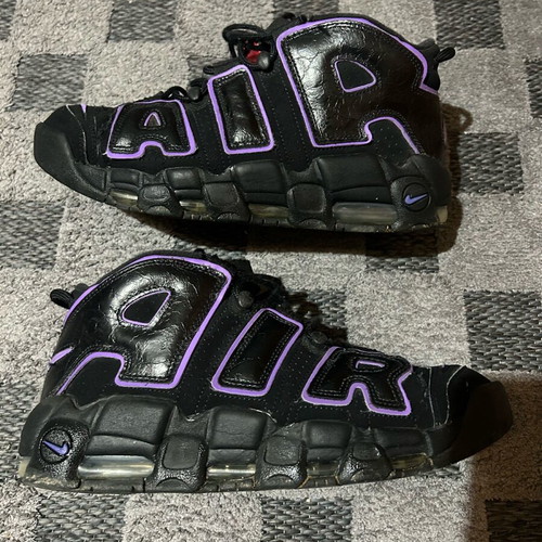Nike Air More Uptempo used, black and purple, size 44