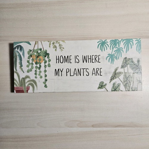 Plant lovers wooden decor sign new from America