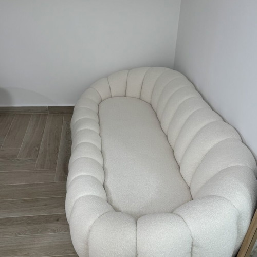 Cloud boucle sofa 190cm new, beige