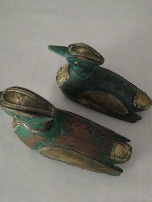Wooden ducks used