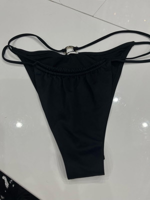 Women's bikini new, black, size M with ruching