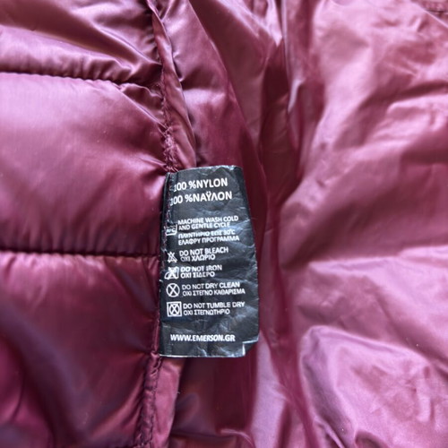 Emerson women's teen puffy jacket like new, burgundy, size M/L