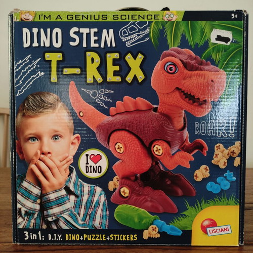 Lisciani Educational Dino Stem T-Rex Construction Set Used