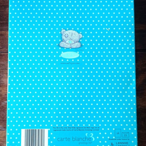 Letter writing set with teddy bear design new, 12 envelopes, 16 sheets