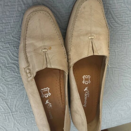 Boxer ballerina shoes size 39, beige and brown, like new
