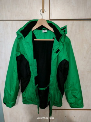 Μπουφάν CRANE® 158/164 σαν καινούργιο, με αποσπώμενη κουκούλα, πράσινο και μαύρο