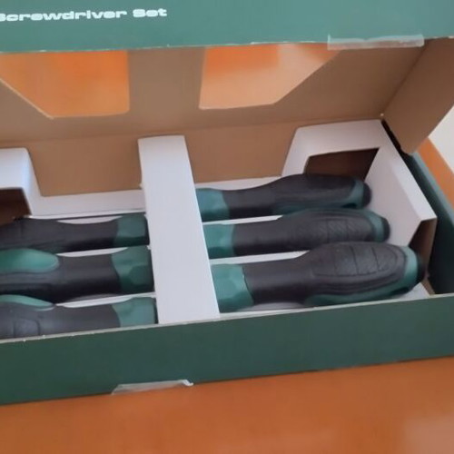 PARKSIDE screwdriver set 6 pcs, PH/PZ/flat, large handles, new