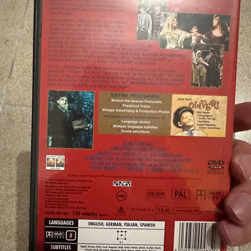 Oliver! DVD like new with Greek subtitles