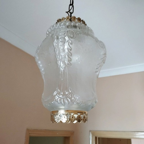 Ceiling light transparent with designs like new