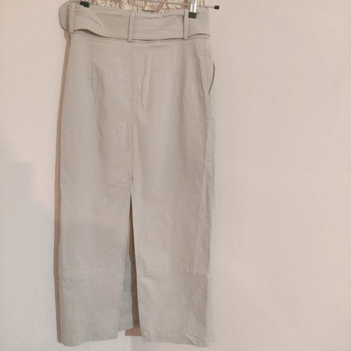 Stradivarius skirt with slit, like new, beige, size S