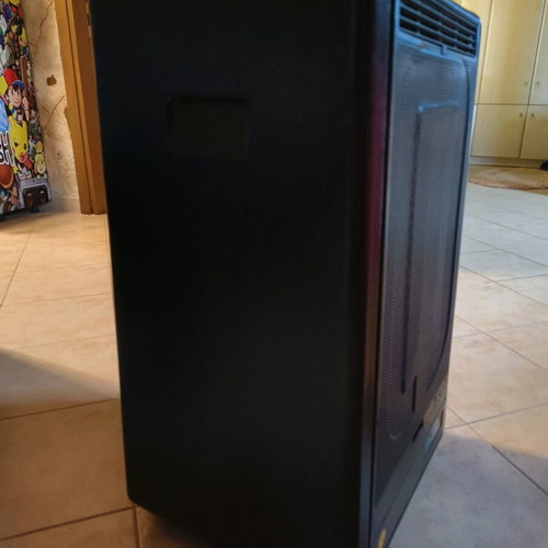 Gas stove with built-in electric fan heater like new