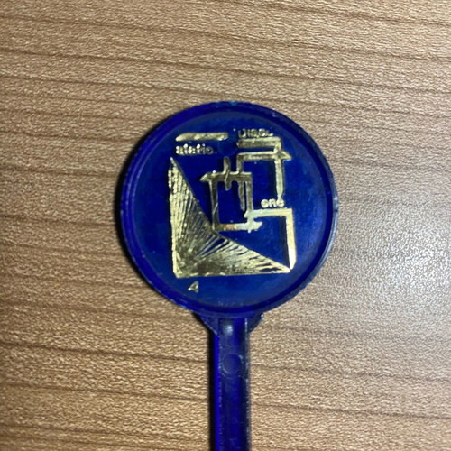 Disco “Station One” collectible stirrer from 1980s like new
