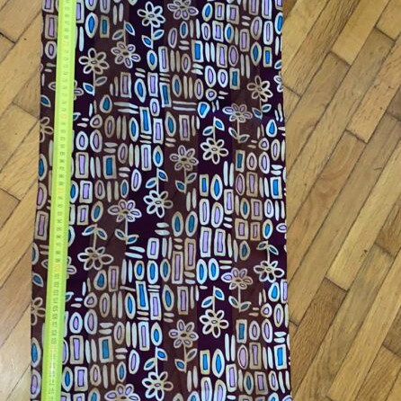 Vintage μακριά στόλα φουλάρι με γεωμετρικό και floral μοτίβο, σαν καινούργιο