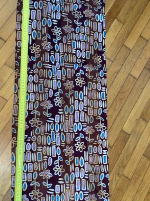 Vintage μακριά στόλα φουλάρι με γεωμετρικό και floral μοτίβο, σαν καινούργιο