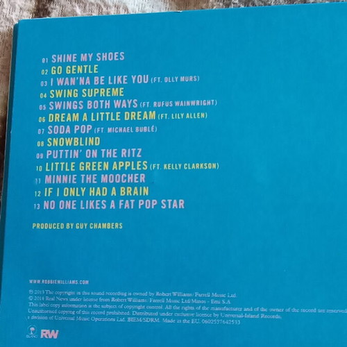 Robbie Williams Swings Both Ways CD like new
