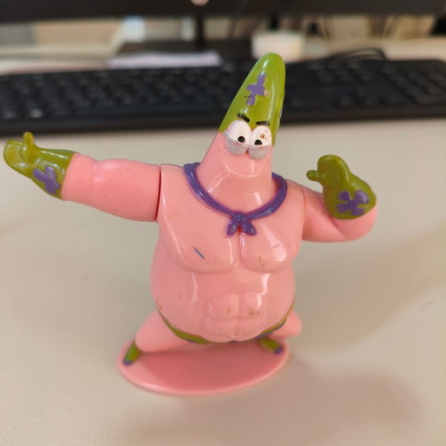 Spongebob and Patrick collectible figures 11cm used, Viacom 2014 Siba Toys