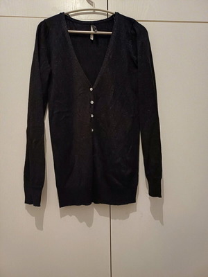 Women's black cardigan like new, size XL