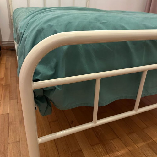 Metal Semi-Double Bed like new, beige